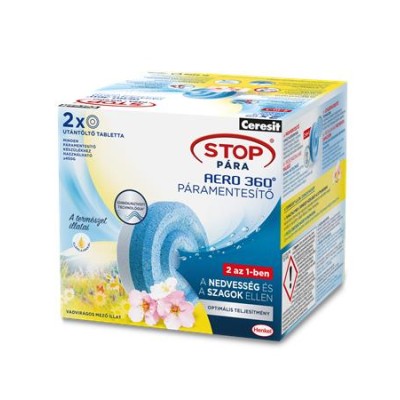 Páramentesítő utántöltő tabletta, HENKEL "Stop Pára Aero", vadvirágos mező