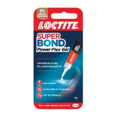 Pillanatragasztó gél, 2 g, HENKEL "Loctite Super Bond Power Flex Gél"