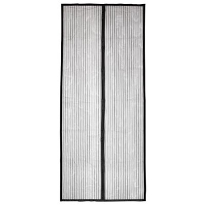 Szúnyogháló, mágneses, ajtóra, 90x210 cm, HOME, fekete