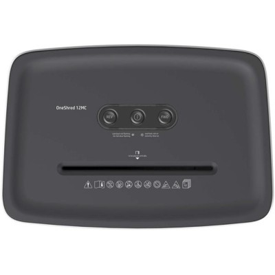 Iratmegsemmisítő, mikrokonfetti, 12 lap, HP "Oneshred 12MC", világosszürke