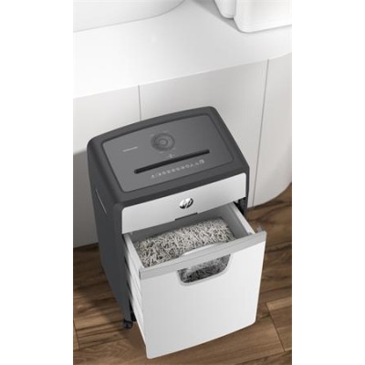 Iratmegsemmisítő, konfetti, 24 lap, HP "Oneshred 24CC", világosszürke