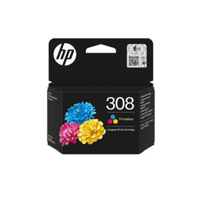 7FP20UE Tintapatron  Deskjet 2900, Envy 6110e nyomtatókhoz, HP 308, színes, 120 oldal