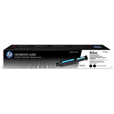 W1103AD Lézertoner Neverstop 1000, 1200 nyomtatókhoz, HP 103AD, fekete, 2*2,5k