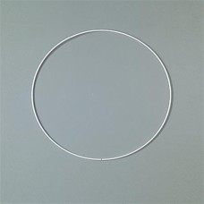 Fém karika, fehér, EFCO, 18 cm
