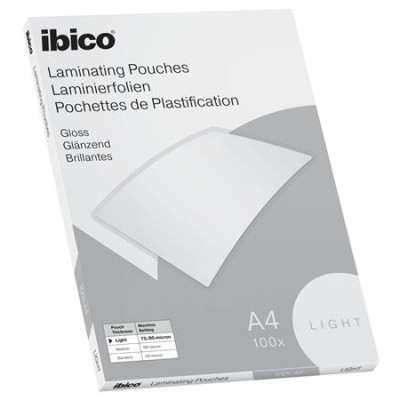 Meleglamináló fólia, 80 mikron, A4, fényes, IBICO "Light"