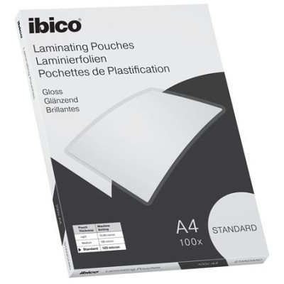 Meleglamináló fólia, 125 mikron, A4, fényes, IBICO "Standard"