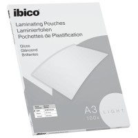 Meleglamináló fólia, 80 mikron, A3, fényes, IBICO "Light"