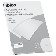 Meleglamináló fólia, 80 mikron, A3, fényes, IBICO "Light"