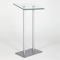 Előadói pulpitus, üveg fedlap, 111 cm