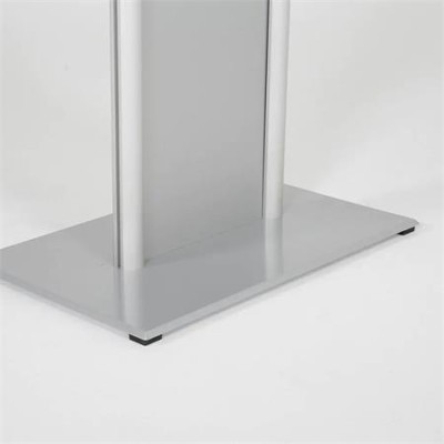 Előadói pulpitus, üveg fedlap, előlappal, 111 cm