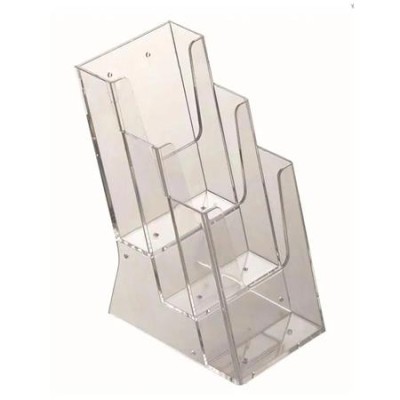 Prospektustartó, asztali/fali, 3 rekeszes, 1/3 A4 Prospektustartó, asztali/fali, 3 rekeszes, 1/3 A4