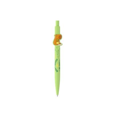 Golyóstoll, 0,8 mm, nyomógombos,  ICO "Capybara", pasztell zöld