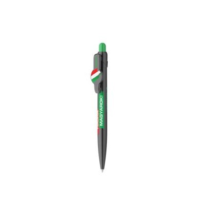 Golyóstoll display, 0,8 mm, nyomógombos, ICO "Hajrá Magyarok"