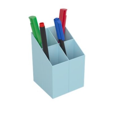 Írószertartó, ICO, pasztellkék