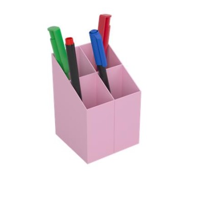 Írószertartó, ICO, pasztell rózsaszín