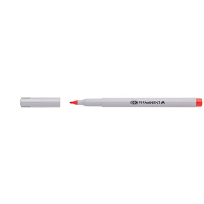Alkoholos marker, 1-1,5 mm,  ICO "Permanent M", piros