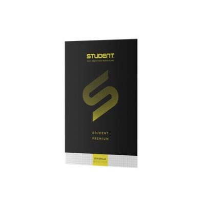 Füzet, tűzött, A4, kockás, 32 lap, ICO "Student Premium", "87-32", fekete