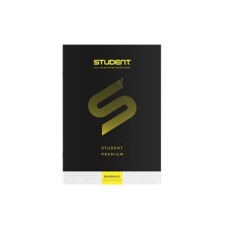 Füzet, tűzött, A4, kockás, 32 lap, ICO "Student Premium", "87-32", fekete