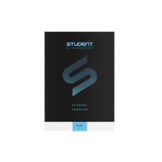Füzet, tűzött, A4, sima, 32 lap, ICO "Student Premium", "80-32", fekete
