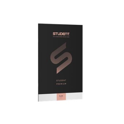 Füzet, tűzött, A4, sima, 32 lap, ICO "Student Premium", "80-32", fekete