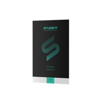 Füzet, tűzött, A4, sima, 32 lap, ICO "Student Premium", "80-32", fekete