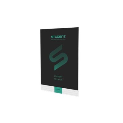 Füzet, tűzött, A4, vonalas, 32 lap, ICO "Student Premium", "81-32", fekete