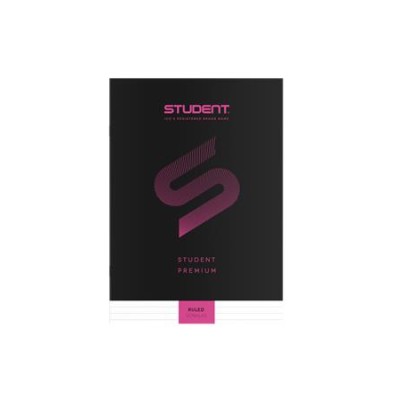 Füzet, tűzött, A4, vonalas, 32 lap, ICO "Student Premium", "81-32", fekete