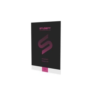 Füzet, tűzött, A4, vonalas, 32 lap, ICO "Student Premium", "81-32", fekete