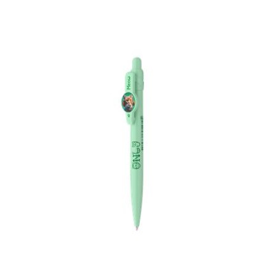 Golyóstoll display, 0,8 mm, nyomógombos, cicás tolltest, ICO "Cat", kék