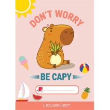Füzet, tűzött, A5, lecke, 34 lap, ICO "Süni", capybara