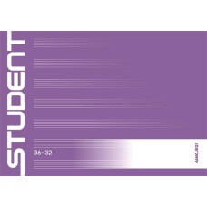 Füzet, tűzött, A5, fekvő, hangjegy, 32 lap, ICO "Student", "36-32"
