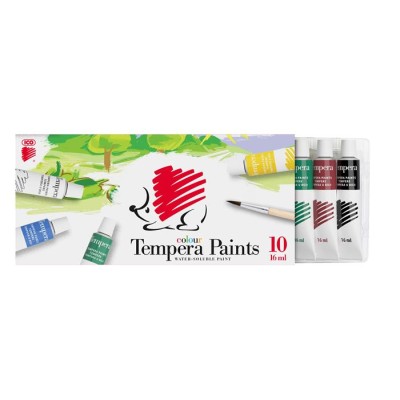 Tempera készlet, 10 darabos, ICO "Süni"