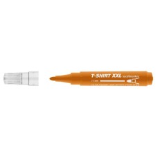Textilmarker, 1-3 mm, kúpos, ICO "XXL T-Shirt", barna