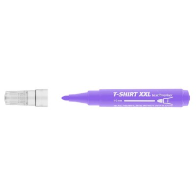 Textilmarker, 1-3 mm, kúpos, ICO "XXL T-Shirt", lila