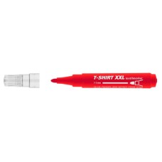 Textilmarker, 1-3 mm, kúpos, ICO "XXL T-Shirt", piros
