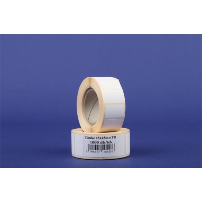 Etikett, thermo, 15x25 mm, 1000 etikett/tekercs