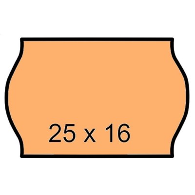 Árazószalag, 25x16 mm, narancs