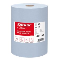 Kéztörlő, tekercses, 2 rétegű, KATRIN "Classic XXL2", kék