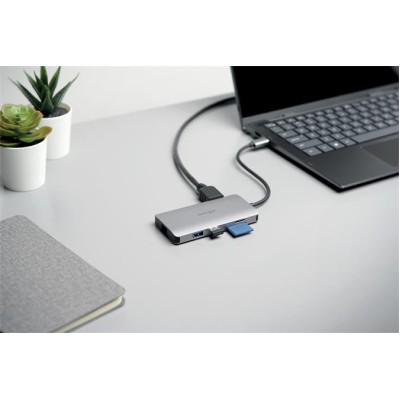 Dokkoló, 8 port, USB-C, KENSINGTON "UH1400P"