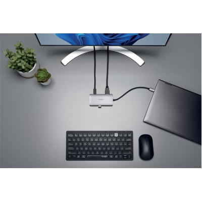 Dokkoló, 8 port, USB-C, KENSINGTON "UH1400P"