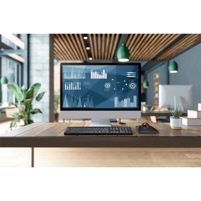 Egér, vezetékes/vezeték nélküli, trackball, KENSINGTON "SlimBlade Pro"