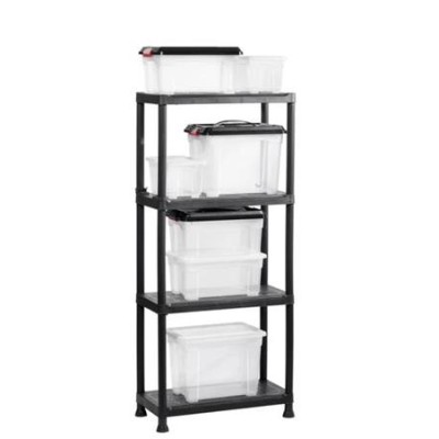 Polcrendszer, 4 polccal, 60 cm, KETER "Plus Shelf"