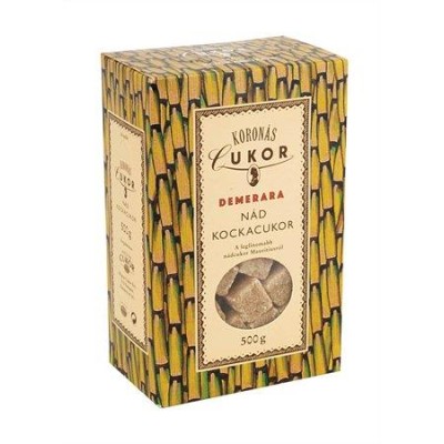 Kockacukor, barna nád, 500 g