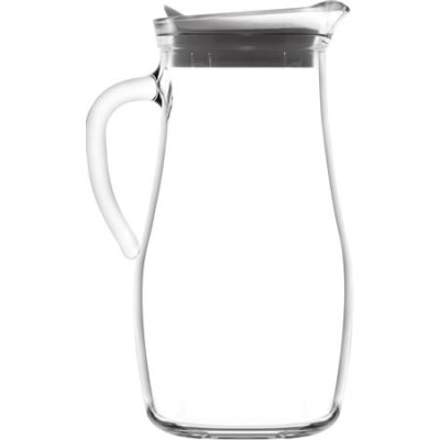 Üvegkancsó fedővel, üveg, 1,8l