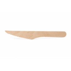 Kés, fa, egyszer használatos, 16 cm, 100 db
