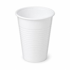 Műanyag pohár, 3 dl, 50 db, fehér