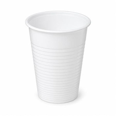 Műanyag pohár, 3 dl, 50 db, fehér