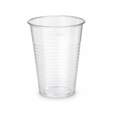 Műanyag pohár, 3 dl, 50 db, víztiszta