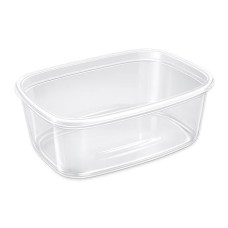 Műanyag tál, tetőzhető, 750 ml, 50 db "Svéd"
