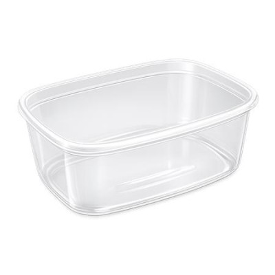 Műanyag tál, tetőzhető, 750 ml, 50 db "Svéd"